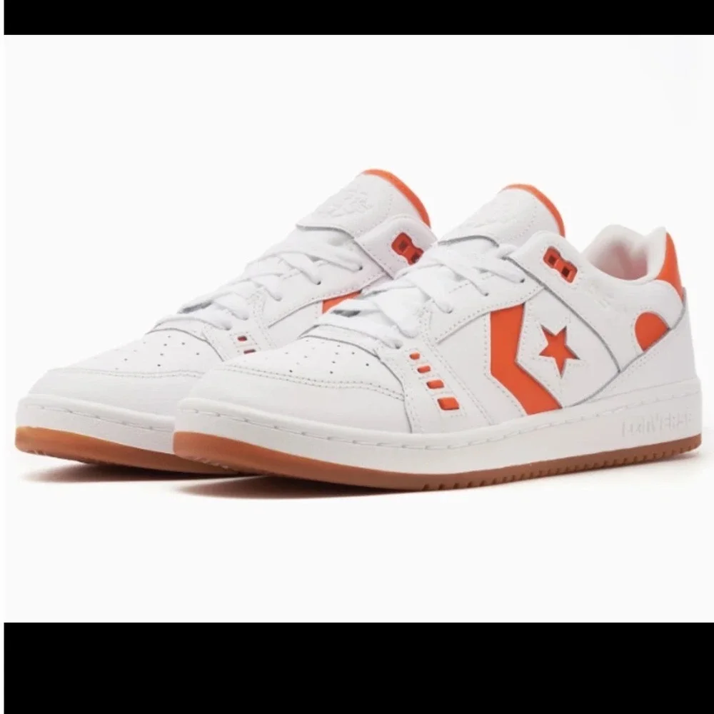Converse AS-1 Pro Ox White Orange Alexis Sablone Skate Shoes Low Top‎ Men 11